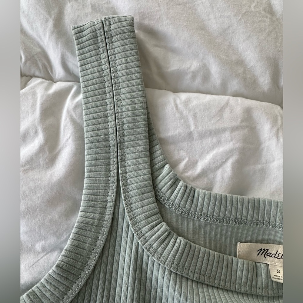 Madewell The Tailored Crop Tank in Sleekhold - Picture 5 of 8